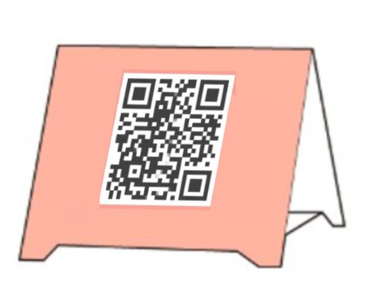 テント型QRスタンド